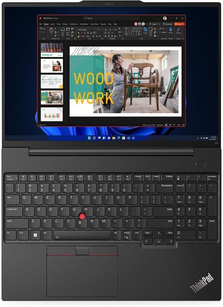 Lenovo Thinkpad E16 Gen 1 With 16 Wuxga Ips Display Intel Core I5 13420h Processor Integrated Intel Iris Xe Graphics 16gb Ddr 4 Ram 1tb Nvme Ssd Backlit Keyboard Fingerprint Windows 11 Black thumbnail 3
