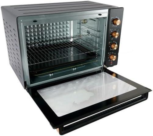 AFRA Electric Oven Toaster, 100Litre, 2800Watts Convection Rotisserie & Oven Lamp, 4 Knobs Tray, Rack, Handle, 7-Functions Control, Adjustable Thermostat 70 To 250C, AF-1028OTBK, 2-Year Warranty thumbnail 3