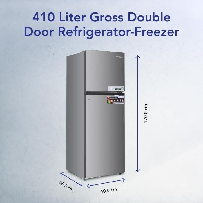 Super General 410 Liter Gross Double Door Refrigerator Freezer SGR415I, No Frost, Inverter Compressor, Lock and Key, Quiet Operation thumbnail 4