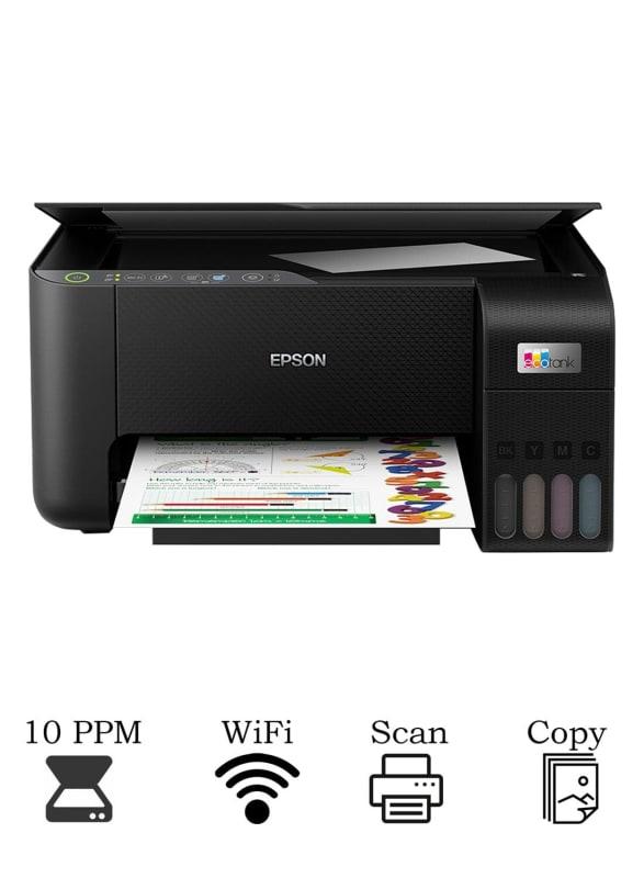 Ecotank L3250 Home Ink Tank 3 In 1 Colour Printer With Wifi And Smartpanel App Connectivity Black L3250