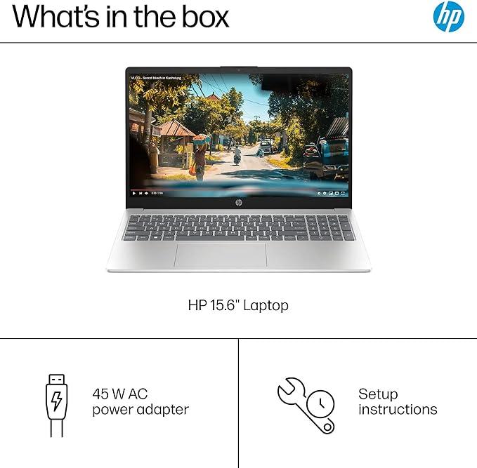 HP 15.6" Touchscreen Laptop 15 INCH HD Student Laptops, 12th Gen Intel 10 Cores Processor (Beat i7-1195G7), 32GB RAM 1TB PCIe SSD, Iris Xe Graphics, Wi-Fi 6E Win11, Silver +BWE Accessories thumbnail 4