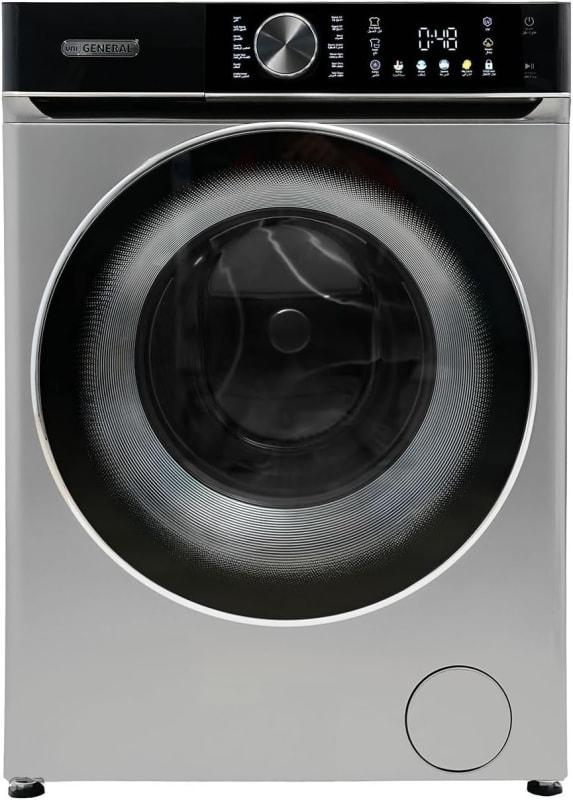 Unigeneral Front Load Washing Machine, 8KG Capacity, 1400 RPM, Smart LED Display, 14 Wash Programmes, Silver-UG-BMWM8DD-S