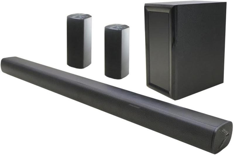JVC 5.1channel Soundbar with Wireless Subwoofer Speaker - 3600Watts PMPO, Bluetooth, USB, SD Card Compatible TH-N430B