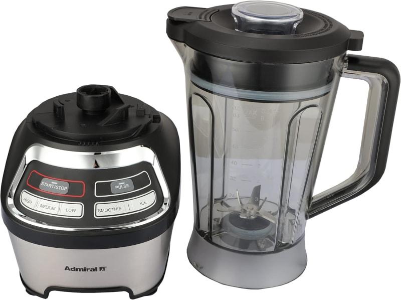 Admiral Blender 1.8 Litre Capacity with 3 Speed Control, Premium Stainless Steel Blade with Plastic Jub, 1500 Watts, (1 Year Warranty) - ADBL1815SS