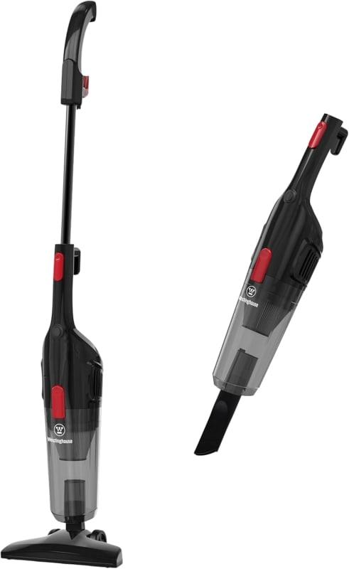 Westinghouse USA 3-in-1 Stick Vacuum Cleaner – Black – 600W Upright & Handheld – 17Kpa Suction, Lightweight Design, 1.2L Dust Capacity - WFVC600BK
