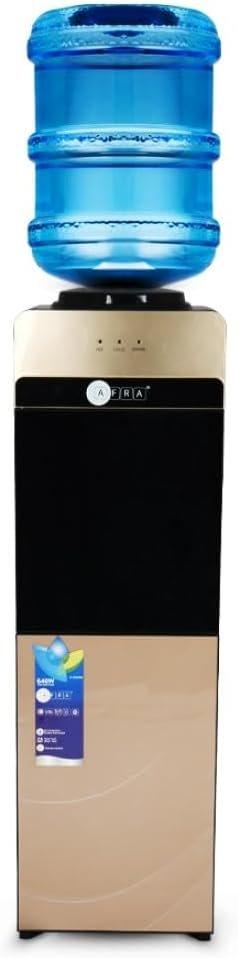 AFRA Top Loading Water Dispenser, Bottom Cabinet, 550W Heating & 90W Cooling Power, Dry Protection, Double Thermostat, Rust Proof Tank, 2L /Hr Cooling, Cold Water AF-9820WDGD, 2-Year Warranty