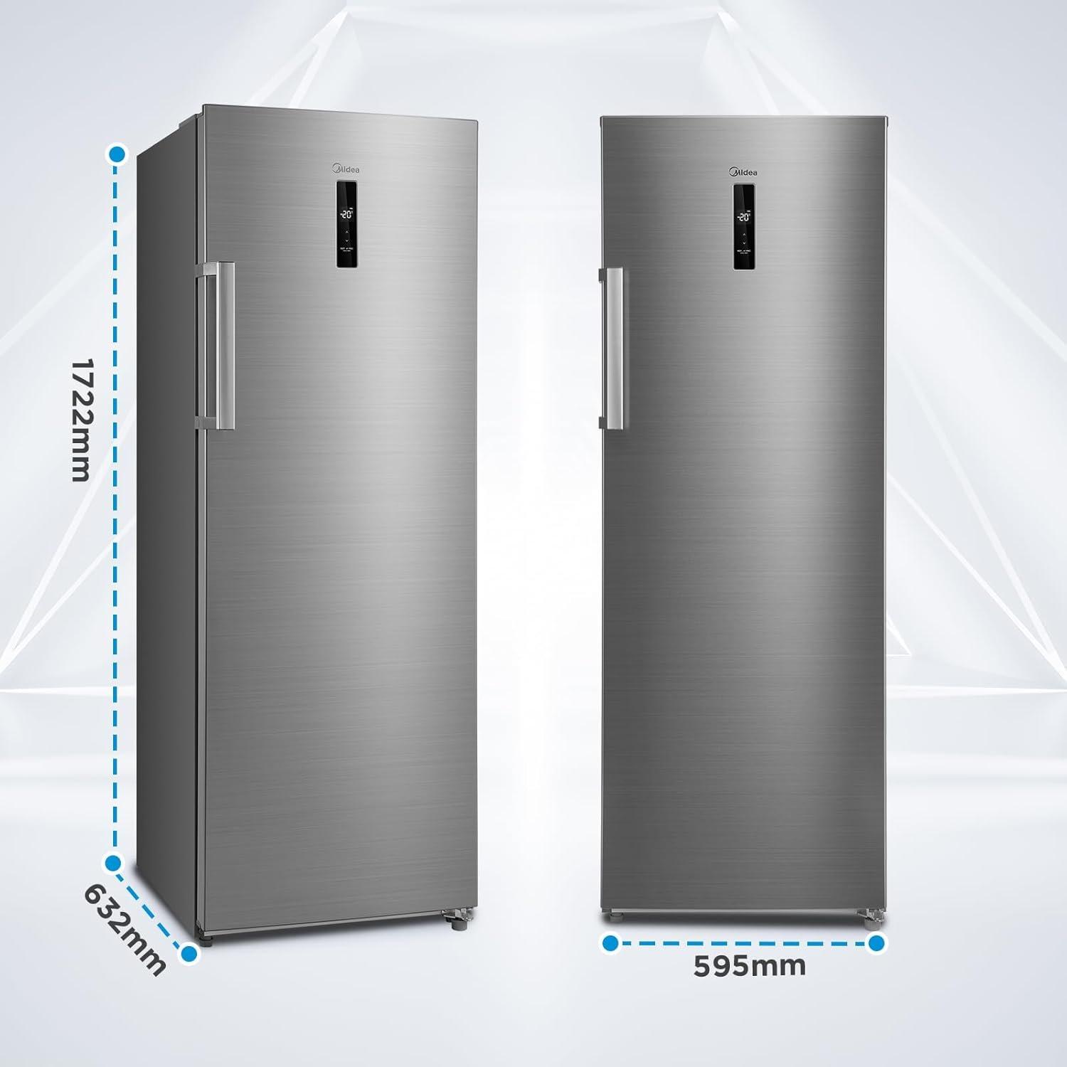 Midea 333L Gross & 238L Net Capacity Convertible Upright Freezer, Frost Free with Quick Freeze Technology, Convert From Freezer To Refrigerator With One Click Button, Electronic Control - MDRU333FEE46AE