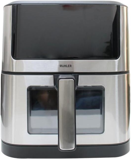Muhler 8L Digital Air Fryer 1800W – Large Family-Size Electric Air Fryer with LED Touchscreen, 10 Presets, Auto shut-off, 200 °C Temp Control