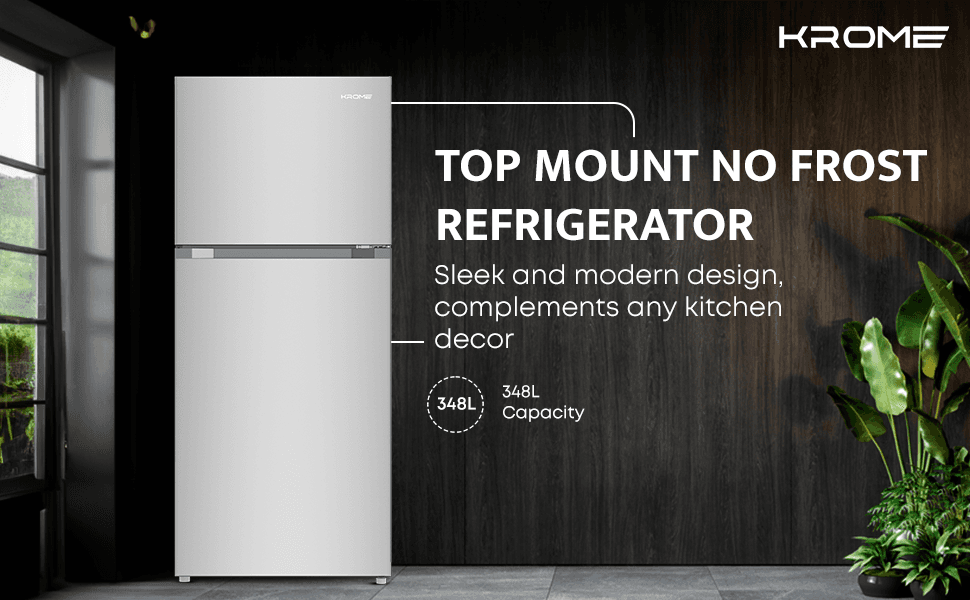 KROME KR-RFF480IM TOP MOUNT REFRIGERATOR