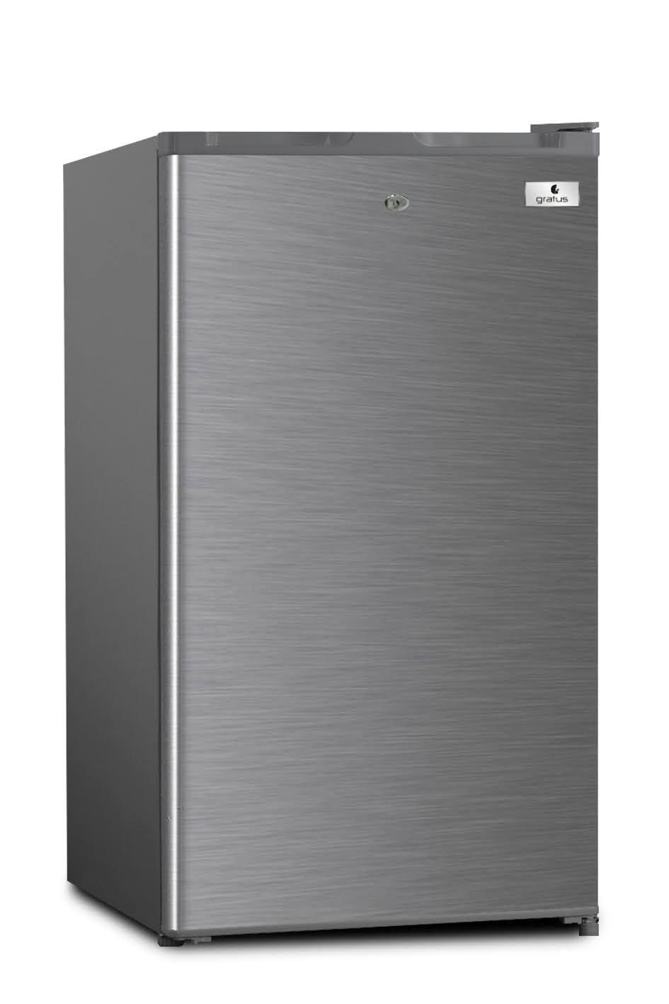 Gratus 100 Litre Single Door Refrigerator (Inox color),1 Years Full & 5 Years Compressor Warranty - GRFDD111HCX1