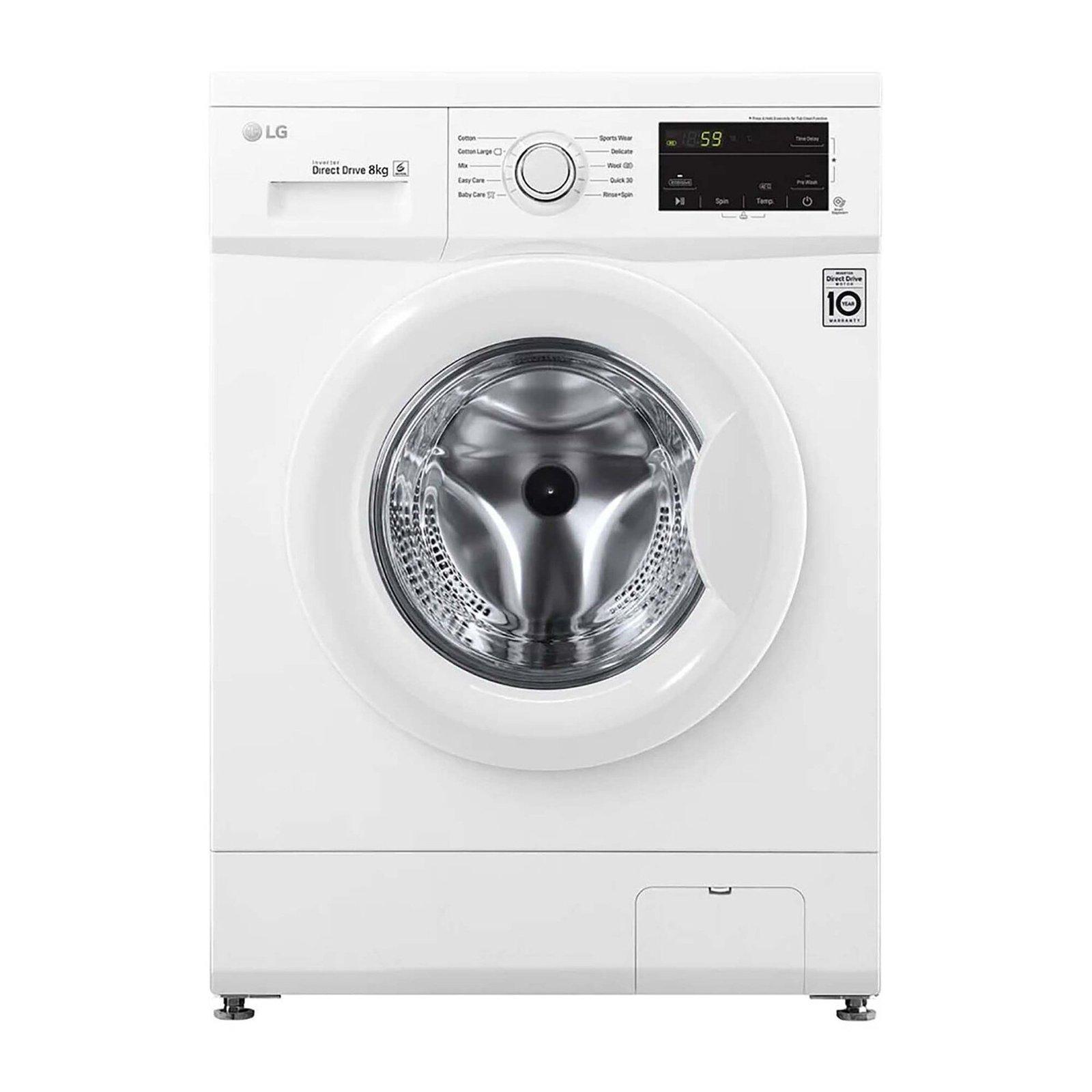 LG Front Loading Washer 8kg - F4J3TYL3W White