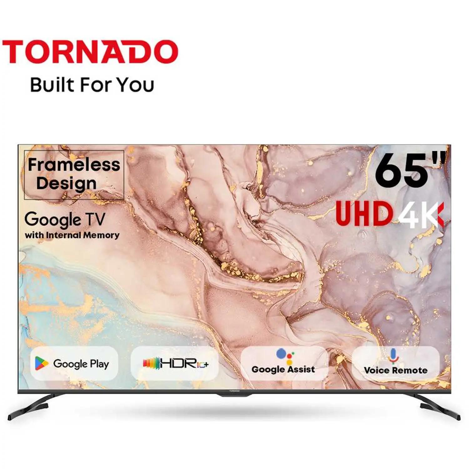 Tornado 65-Inch 4K Ultra HD, Smart LED TV, 65UA3400G, Black