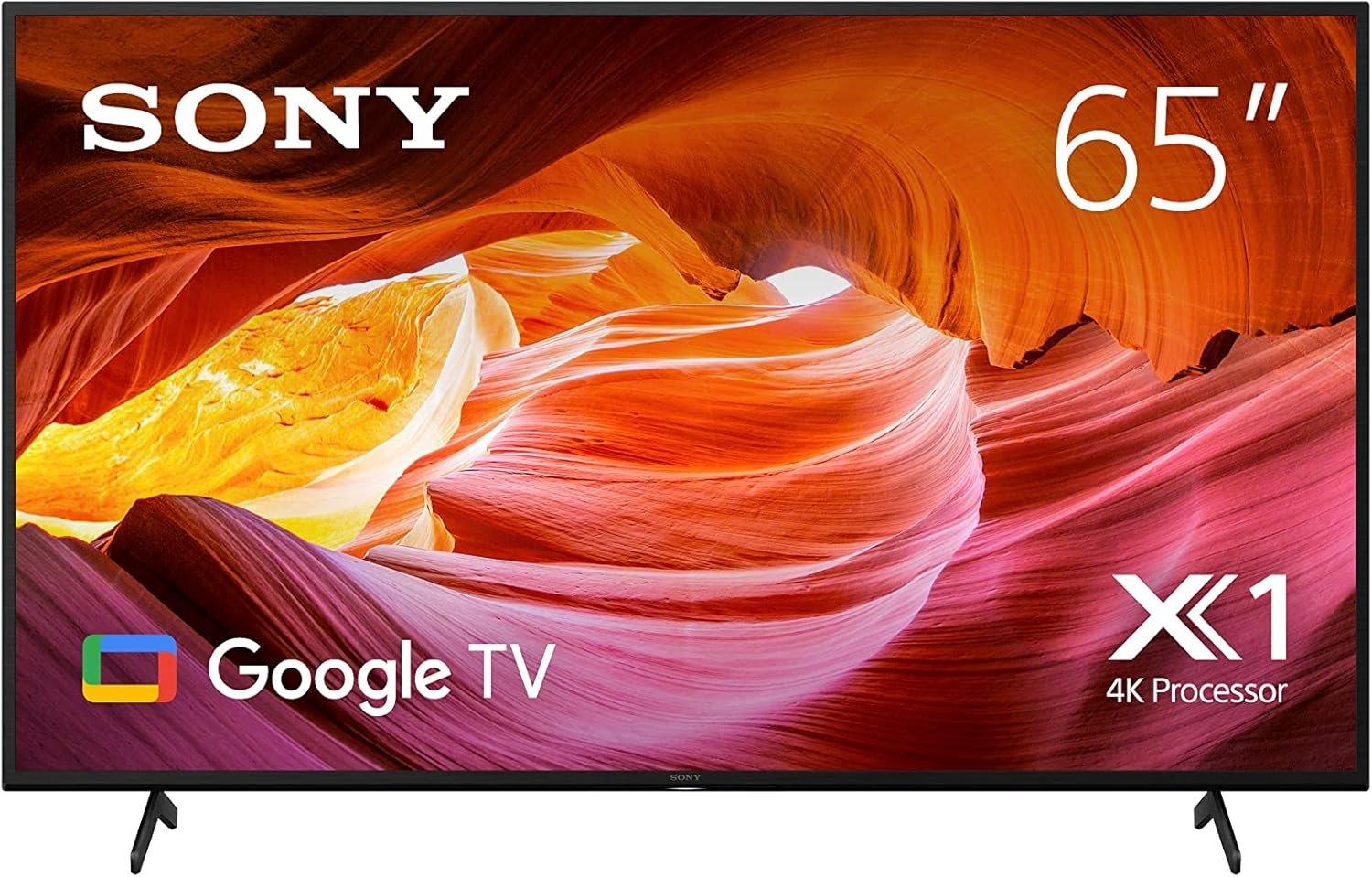Sony BRAVIA 65 Inch TV 4K UHD High Dynamic Range Smart Google TV - KD-65X75K