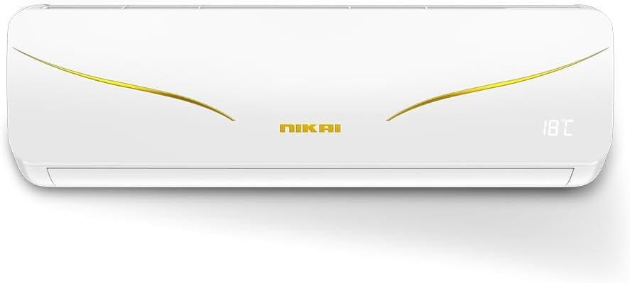 Nikai 1.5 Ton Rotary Split AC, Silent & Energy Efficient Cooling with T3 Tropicalized Compressor, 3D Swinging, Gold Fin technology, 18000 BTU Air Conditioner - NSAC18131N24A