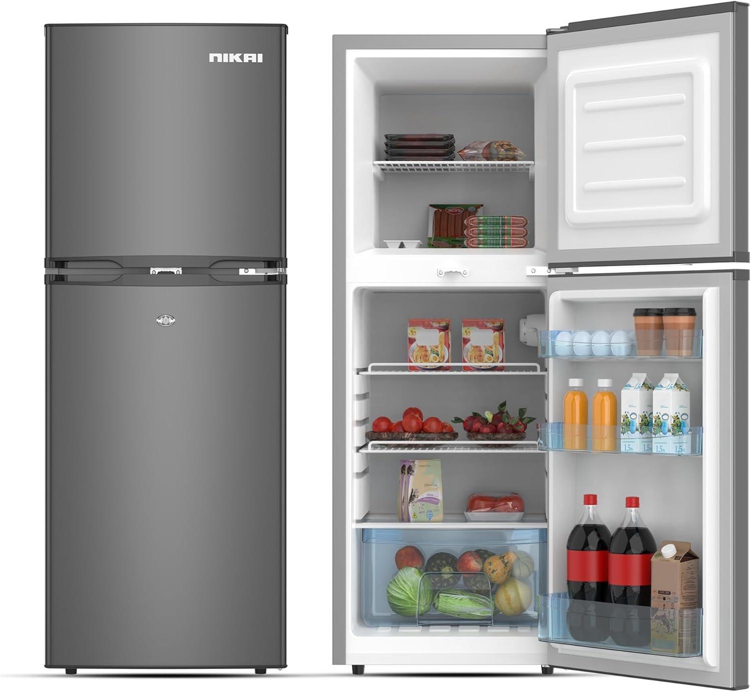 NIKAI DOOR REFRIGERATOR, SILVER 190 LITRE - NRF190DN4S