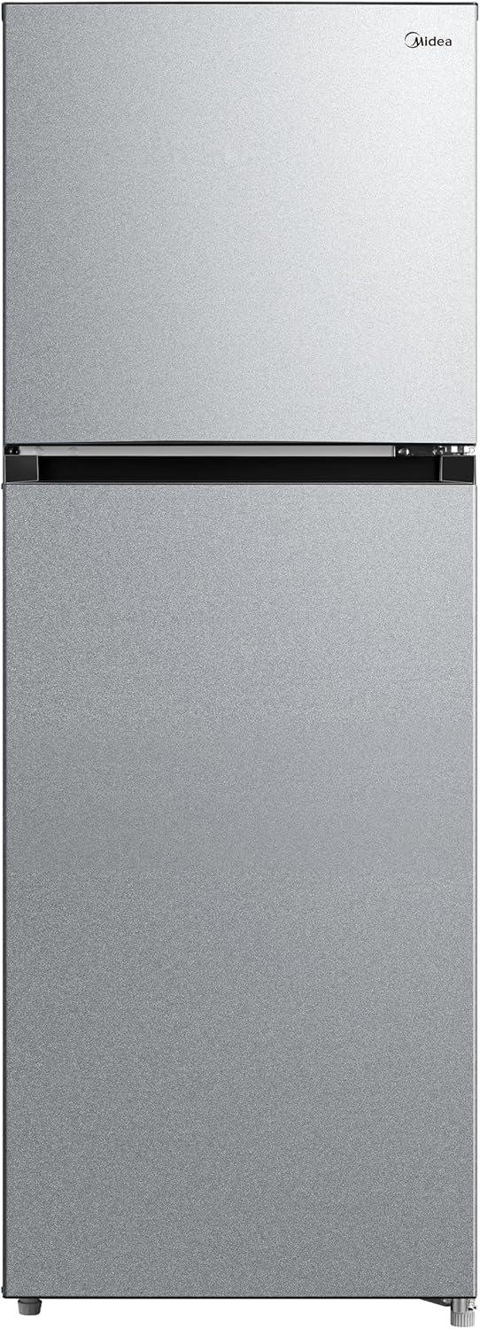 Midea 346L Gross Top Mount Double Door Refrigerator, Frost Free with Smart Sensor & Humidity Control, Inverter Compressor, Active-C Fresh, Multi-Air Flow, Electronic Control, Silver - MDRT346MTE50D