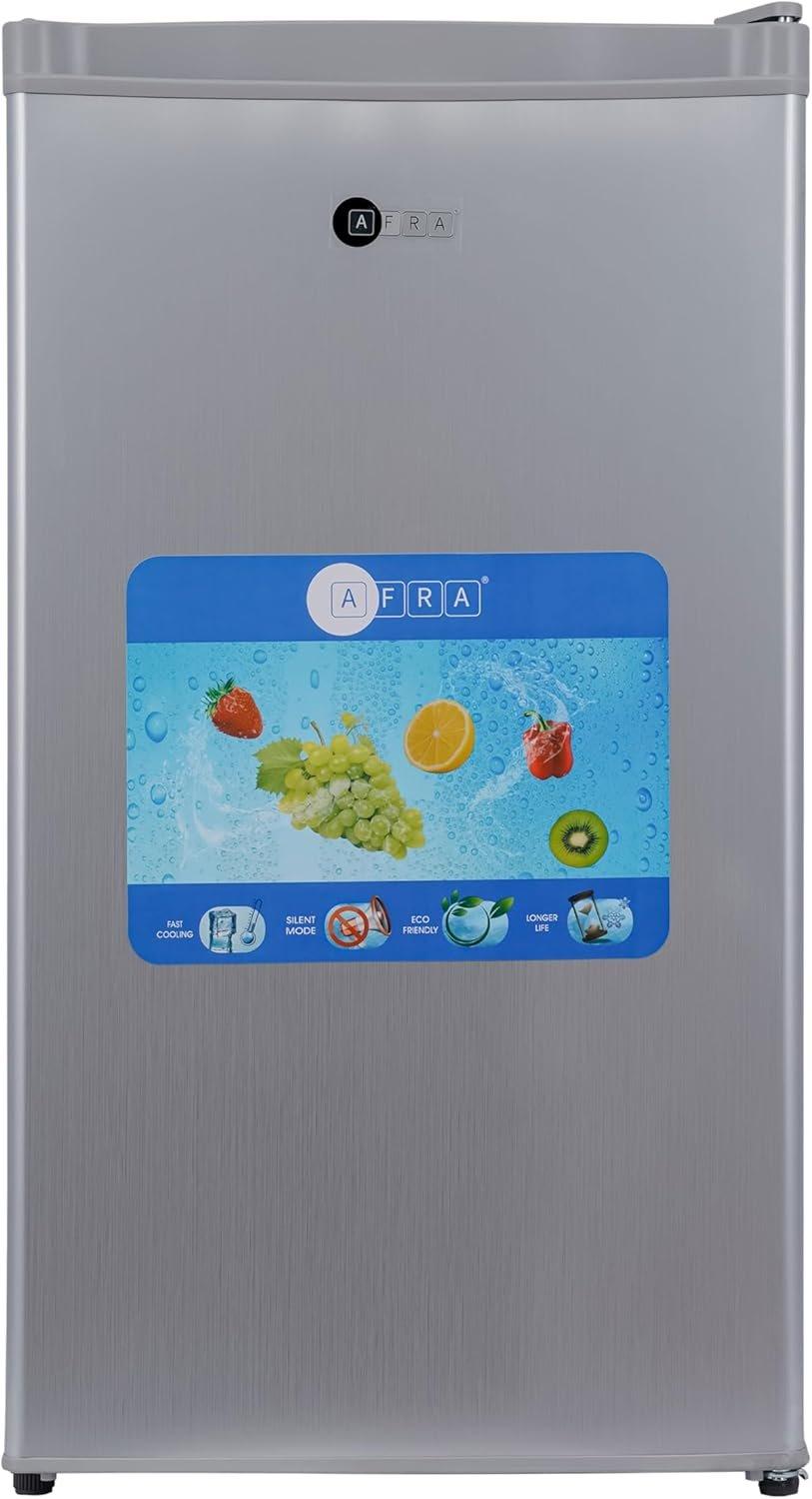 Afra Single Door Defrost Refrigerator 120 Litre - Silver, AF-9000sdwh