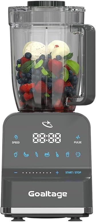 Goaltage UltraMix Blender including Powerful Blades, 9-Speed Adjustments with High Capacity, 7-Preset Programs, 1.5L BPA-Free Tritan Jar And Titanium-Coated Blades - BLND03
