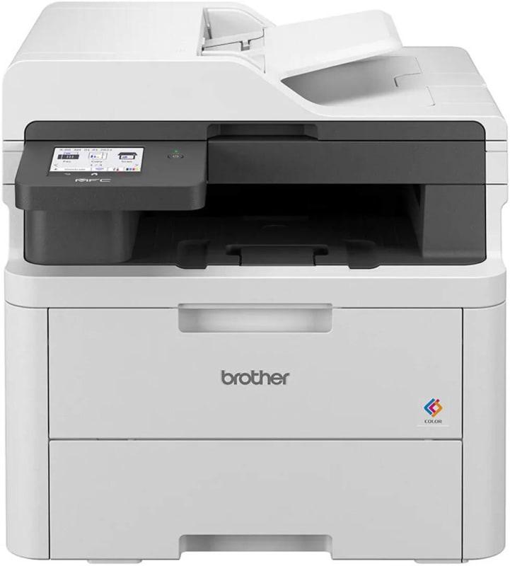 Brother MFC-L3720CDW Color Laser Printer, Print, Scan, Copy, Fax, Up to 18/19 ppm Print Speed, Up to 600 x 600 dpi Resolution, 3.5" Color Touch LCD, Up to 250 Sheets Capacity, White | MFC-L3720CDW