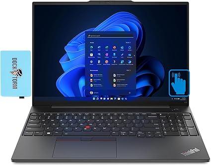 Lenovo ThinkPad E16 Gen 1 Business Laptop 16.0" Non Touch IPS WUXGA Display (Intel 13th Gen i5-1335U, 16GB RAM, 1TB SSD, Backlit KYB, Fingerprint Reader, 2 Thunderbolt 4, Win 11 w/Hub (US Version)