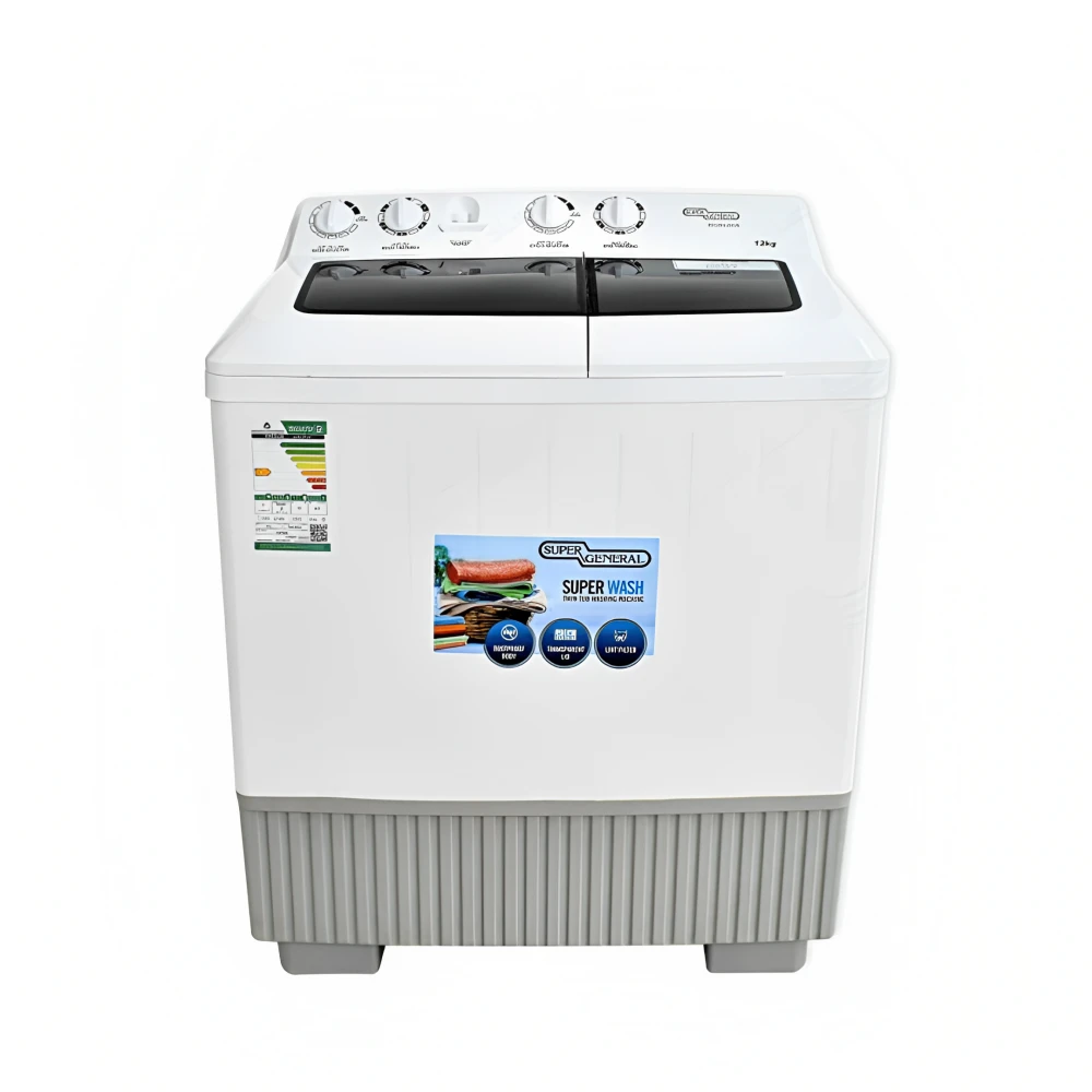 KENSTAR KSWM12GTXC 12KG TWINTUB WASHING MACHINE